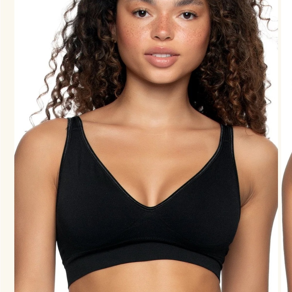 Felina Seamless Wireless Bralette Black